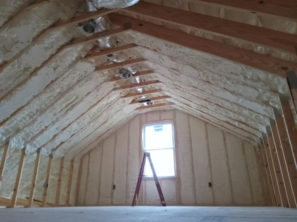 Spray foam roofing application for Crawl Space Insulation project in Hobbs